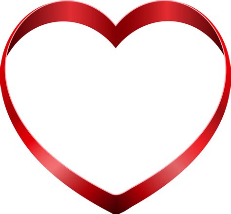 Beautiful Heart Vector Heart Red Frame Png Transparent Clipart Image Images