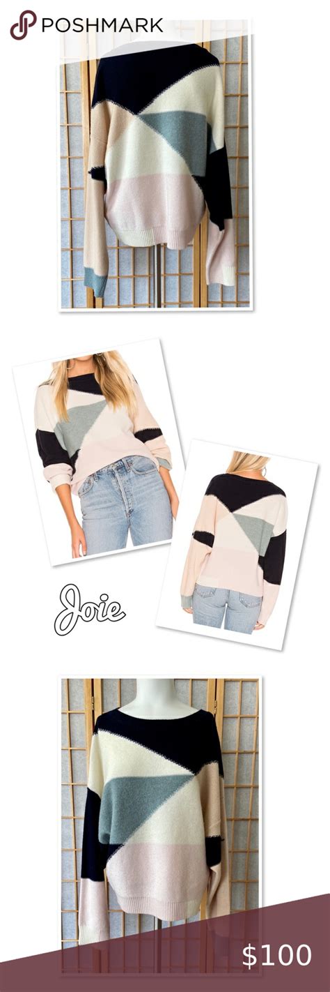 Joie Megu Colorblock Sweater Batwing Sleeve Long Sleeve Plus Fashion