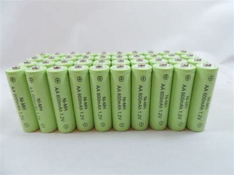 100 Aa 600mah Ni Mh Rechargeable Battery For Solar Landscape Path