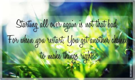 Quotes About Starting Over Again Quotesgram