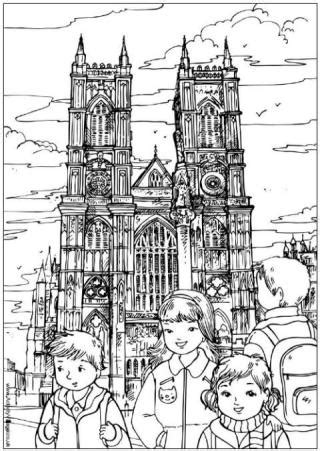 The london eye coloring page. London Colouring Pages