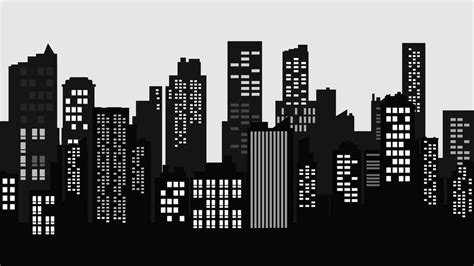 City Silhouette Vector Art Icons And Graphics For Free Download