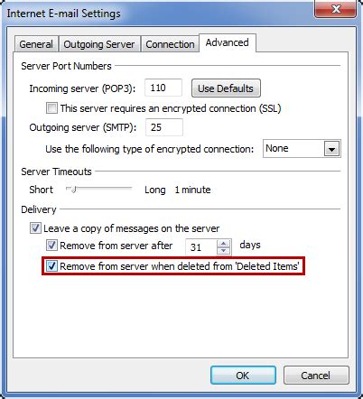 3) pick an account and click mailbox behaviors. Delete Junk Email from mail server too when deleting from ...