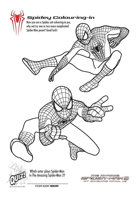Spiderman 2 Coloring Page