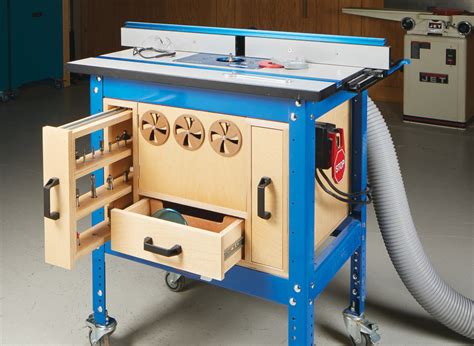 That's why trofast storage boxes fit under the top of the table. Router Table Storage Cabinet | Woodworking Project ...