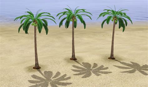 Besamenature 30 artificial paradise palm tree plant, fake tropical palm tree for home office decoration. Mod The Sims - Harvestable Coconut Palm