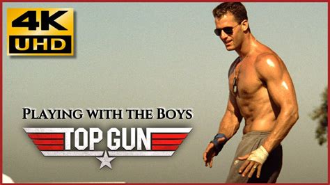 Top Gun Playing With The Boys Beach Volleyball Scene K Hq Sound Kenny Loggins Youtube
