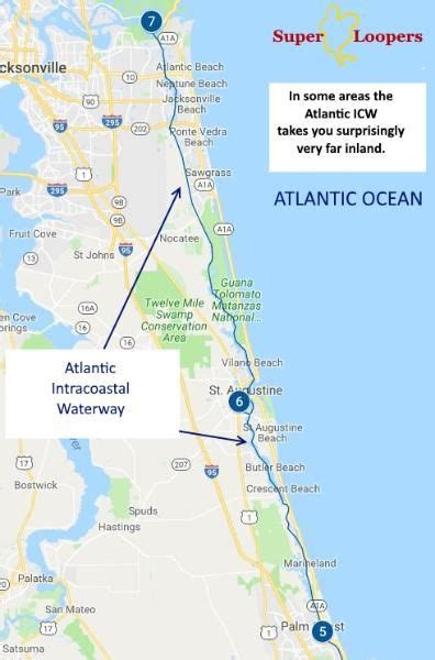 Florida Gulf Coast Intracoastal Waterway Map