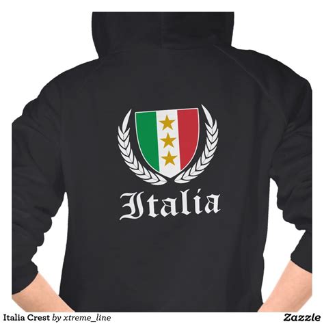 italia crest hoodie