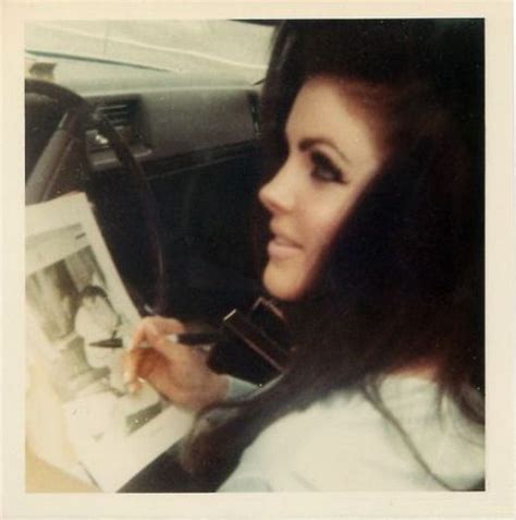 35 Candid Photographs of Priscilla Presley Driving Her Cars, Taken by