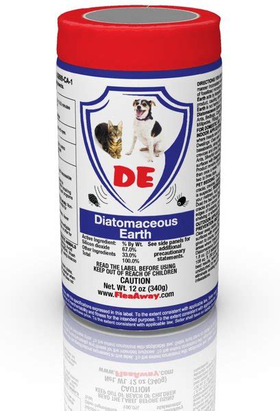 Flea Away Diatomaceous Earth For Dogs And Cat 12 Oz Jar