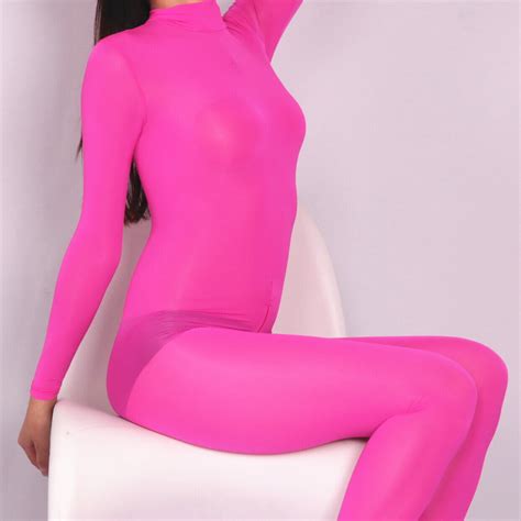Neu Damen Sexy Seamless Ice Silk Bodyhose Bodystocking Sheer Bodysuit Catsuit Ebay