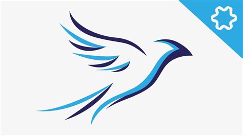 Adobe Illustrator Animal Logo Design Tutorial Bird Logo Fly Bird