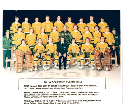 1971 1972 California Golden Seals 8x10 Team Photo Hockey Nhl