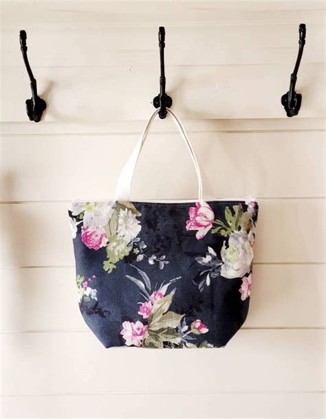 CLOSEOUT Floral Lunch Tote Adult Lunch Bag Lunch Bag Work Lunch Bag