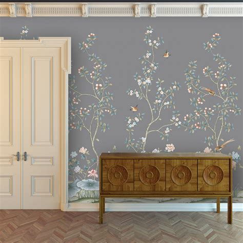 Chinoiserie Lilly Strom Tempaper Designs Chinoiserie Wallpaper