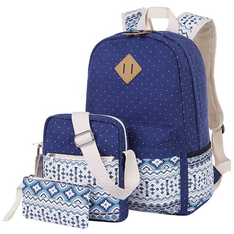 Buy Canvas Backpack Cute School Backpack Casual Bookbags Set For Teen