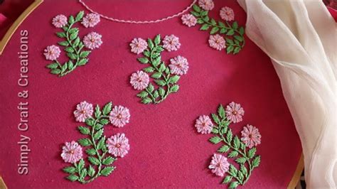 Hand Embroidery Neckline Embroidery Design Neck Embroidery Design