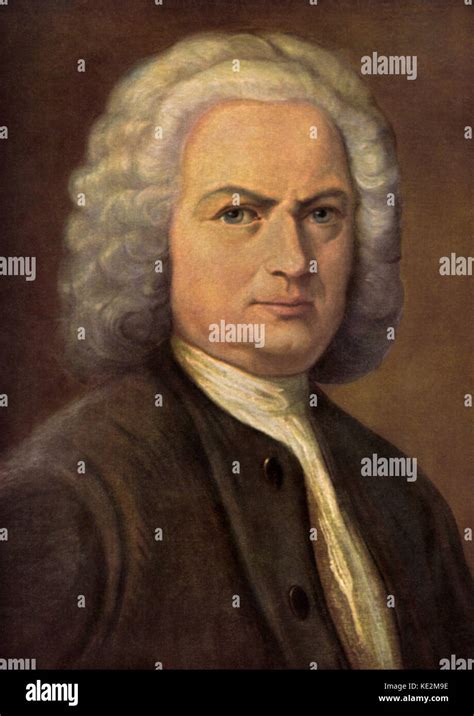 Johann Sebastian Bach German Composer And Organist Painting By A