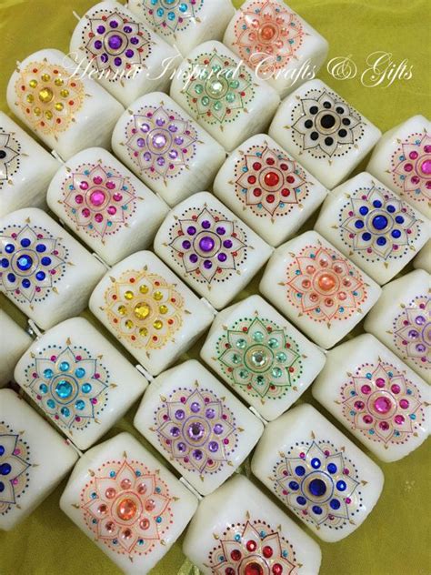 Beautiful baby shower return gifts from india on baby image details source: Indian wedding favors Henna Candles Indian Wedding Return ...