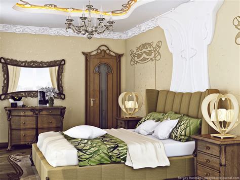 Interior Design Art Nouveau Bedroom Part 3