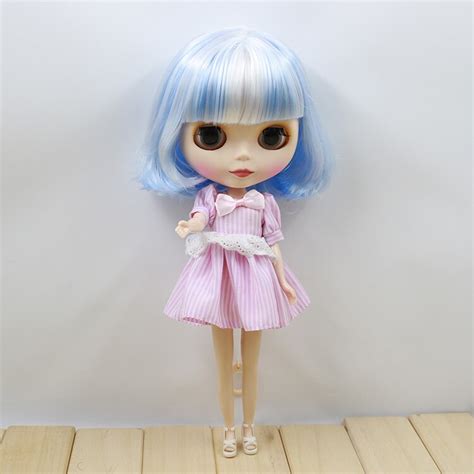 Free Shipping Cost Mixed Hair Nude Blyth Doll Suitable For Diy Doll
