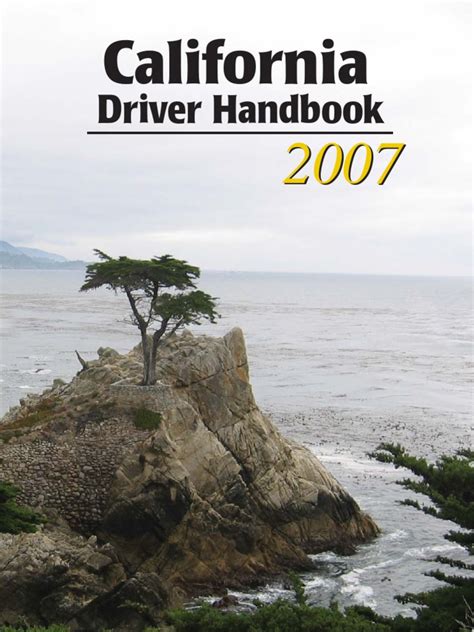 Official California Drivers Handbook Department Of Motor Vehicles