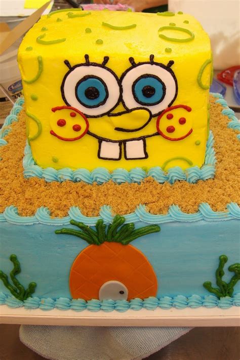 Spongebob Cake Cakes Spongebob Pinterest Birthday Ideas Cake