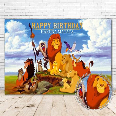 Buy Lion King Backdrop For Birthday Party 5x3 Hakuna Matata Lion King