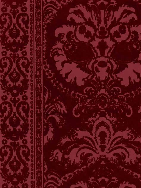 Victorian Flocked Velvet Wallpaper Velvet Wallpaper Victorian