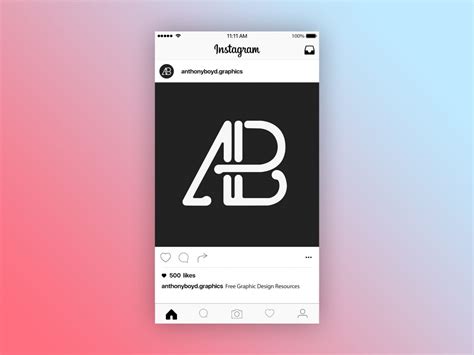 Instagram Post Page Mockup Anthony Boyd Graphics