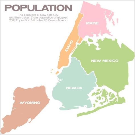 Map The Five Boroughs Of New York City Matched By