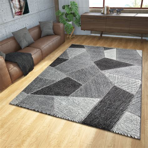 Schlicht und dennoch etwas besonderes, so lässt sich unser teppich modern art am besten beschreiben. Teppich Modern Edel Mit Konturenschnitt Geometrisches ...