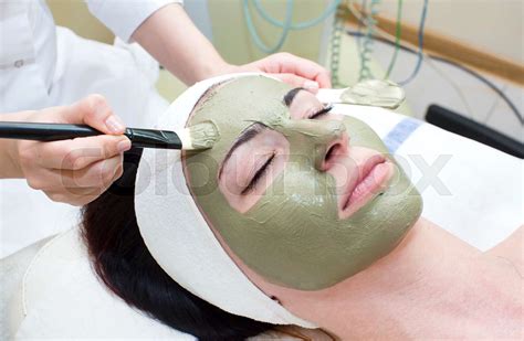 Process Of Massage And Facials In Beauty Salon Stock Image Colourbox