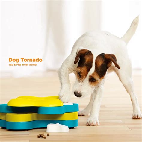 Dog Tornado Tap And Flip Treat Toy Pet Dog Puppy High Iq Development