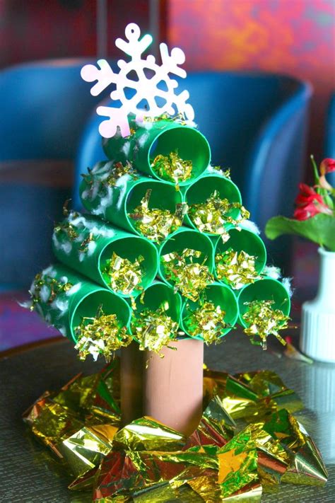 Diy miniature paper tree | tcraft. DIY Paper Tube Christmas Tree | DIYIdeaCenter.com