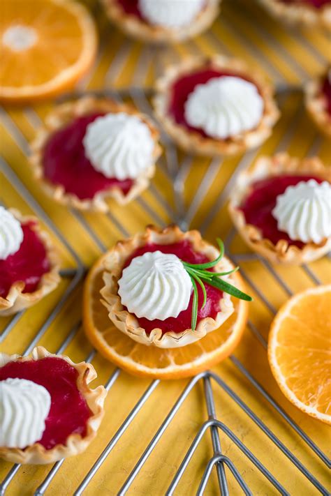 Mini Cranberry Tarts In Phyllo Cups Peas And Crayons