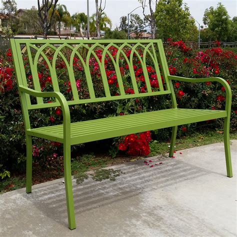 Fast & free shipping on many items! Innova Lakeside 46.5 in.Steel Bench - Outdoor Benches at ...