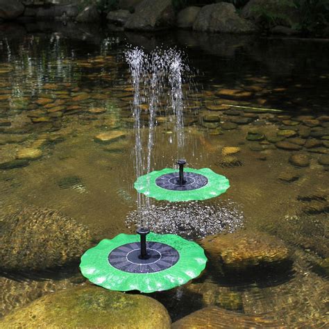 Solar Fountains Bird Bath Fountains Upgraded Lotus Leaf Solar
