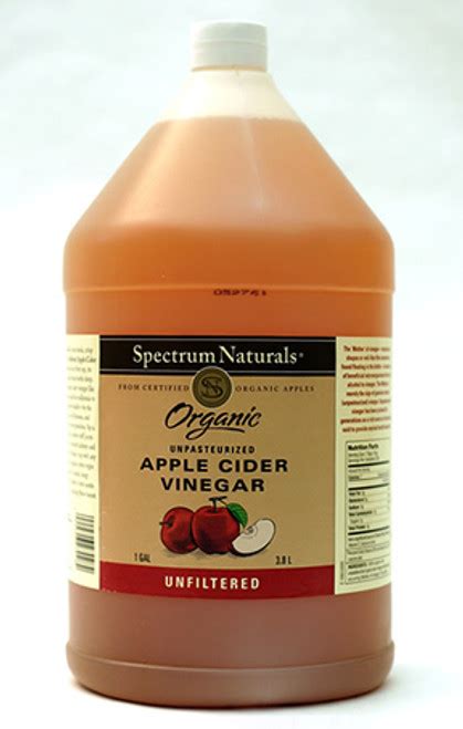 Apple Cider Vinegar Organic Raw Unfiltered Gallon Sfraw