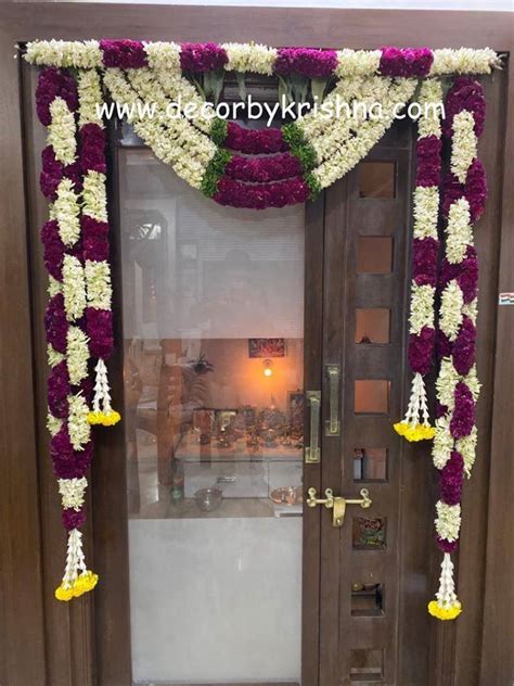 Indian Wedding Decor Inspiration Home Flower Decor Door Flower