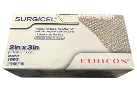 Oxidized Regenerated Cellulose Ethicon Surgicel Absorbable Hemostatic