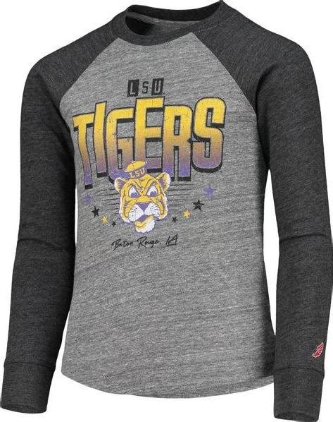 Collegiate Lsu Tigers Tri Blend Raglan Long Sleeve T Shirt Youth • Price
