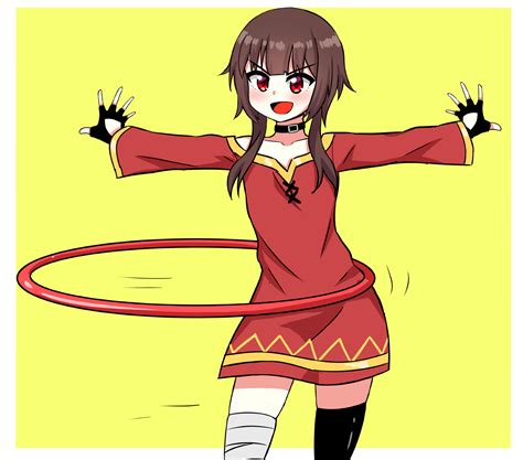 Megumin Playing The Hoola Hoop By The Only Shoe Rmegumin