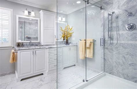 20 White Carrara Marble Bathroom Ideas
