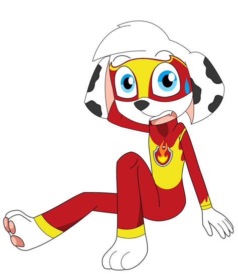 Paw Patrol Mighty Pup Marshall Anthro Form By Pawpatrolucs2019 On
