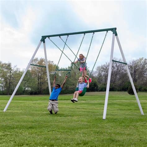 Backyard Discovery Big Brutus Heavy Duty Metal A Frame Swing Set B In The Metal Playsets And Swing