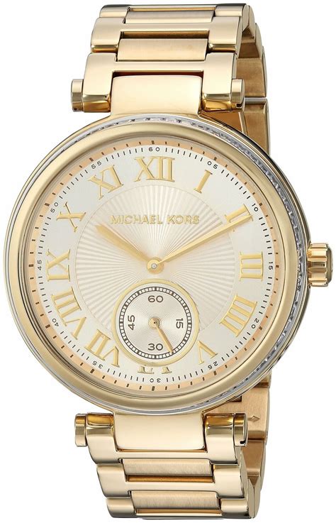 Michael Kors Mk5867 Skylar Gold Tone Womens Watch Wristwatches