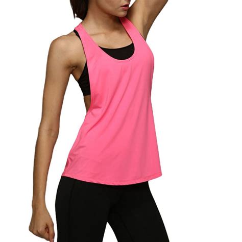 New Sports Vest Summer Women Yoga Tank Tops Dry Quick Loose Gym Fitness
