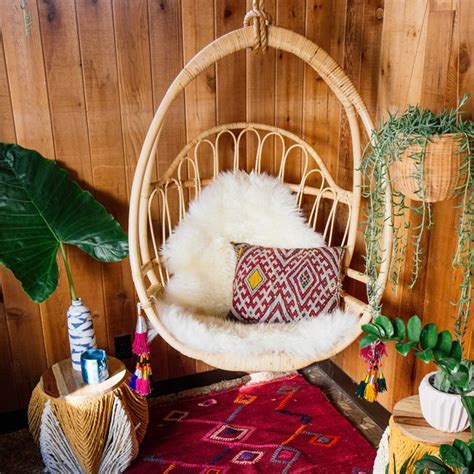 To find the right rattan bench for your needs and room, start by deciding how exactly you're going to use it. Imagine Hanging Out in These Boho-Chic Hanging Chairs | Hunker